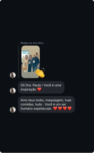 Avaliação de paciente da Dra. Paula Cardoso