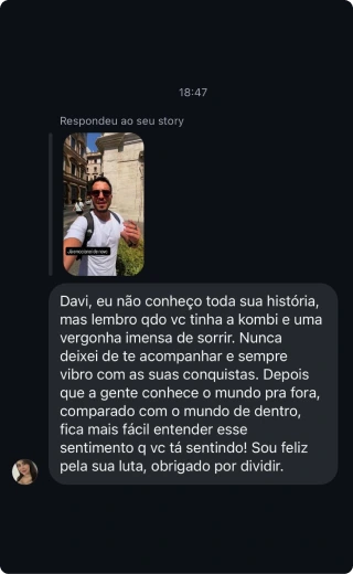 Depoimento sobre resultado odontológico natural