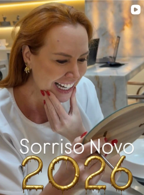 Paciente sorrindo após o tratamento odontológico